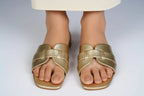 Jorja Golden Flat Slipper