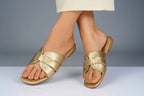 Jorja Golden Flat Slipper
