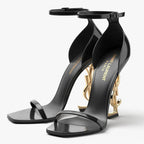 YSL Black Opyum Heels