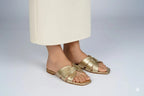Jorja Golden Flat Slipper