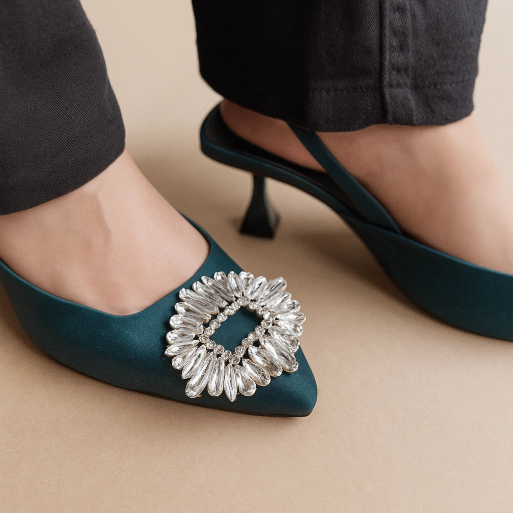Isabella Heels -Green