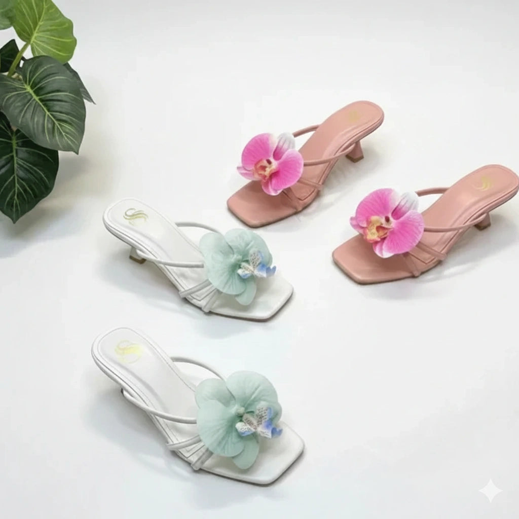 Rose Marie Flower Heel