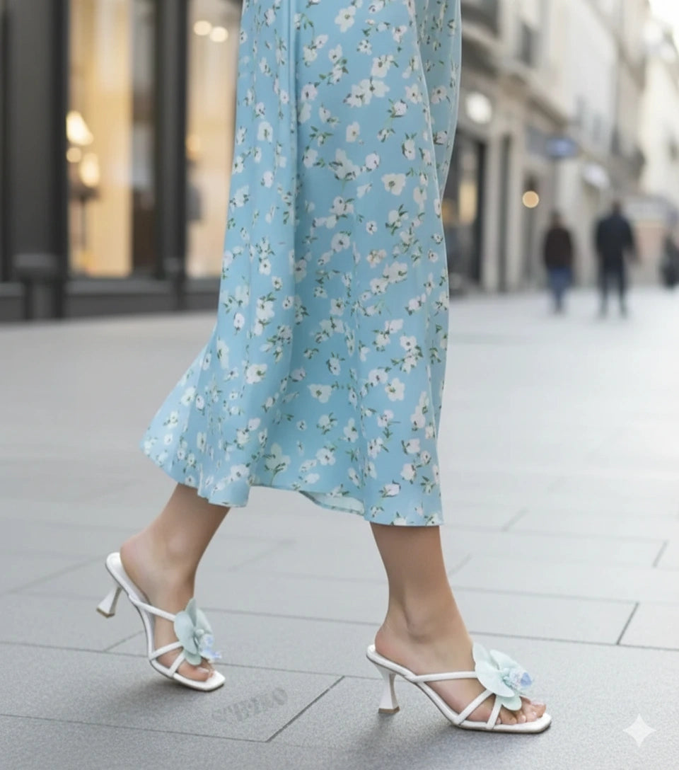 Rose Marie Flower Heel