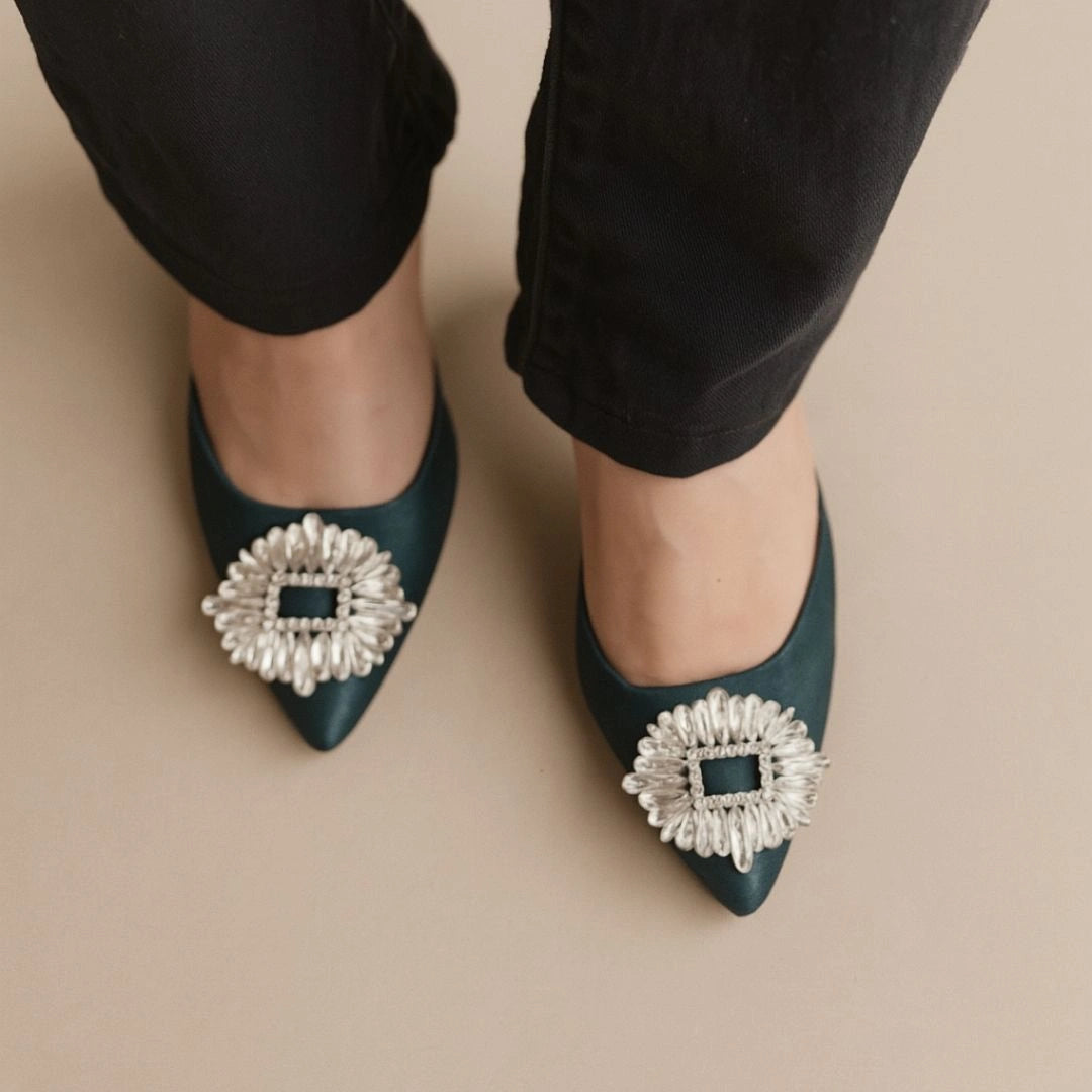 Isabella Heels -Green