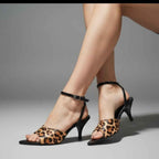 Leopard Heeled Sandal