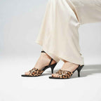 Leopard Heeled Sandal