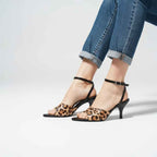 Leopard Heeled Sandal