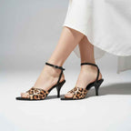 Leopard Heeled Sandal